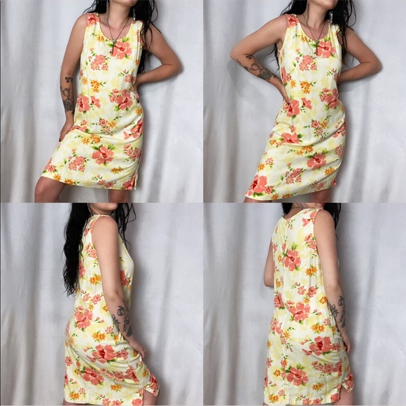 VINTAGE HAWAIIAN HIBISCUS PRINT SUN SUMMER DRESS pending - Picture 6 of 6